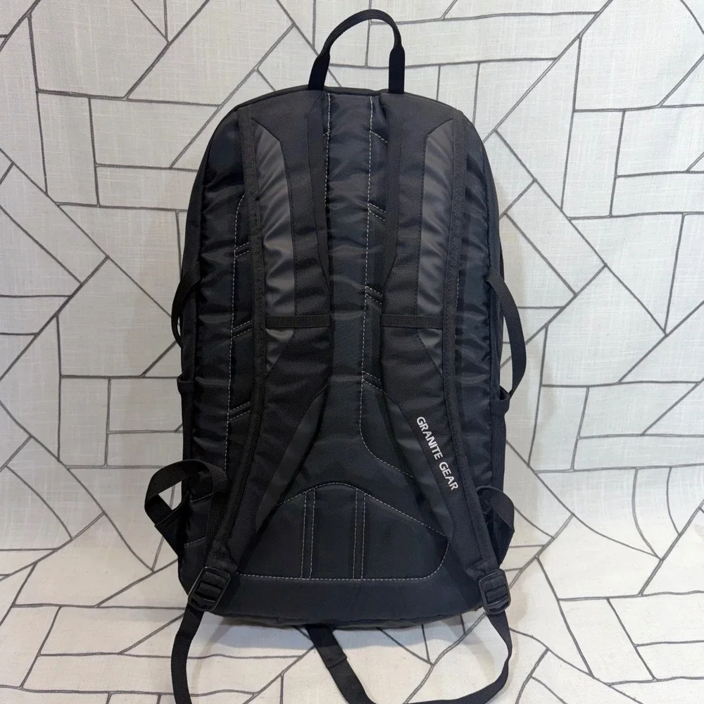 Granite Gear Portage Backpack OS Black Barrier Water Repellent Outdoor Bag